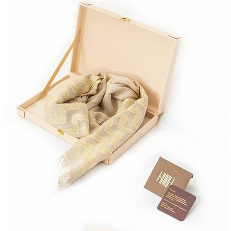 The Gold Almond Scarf - Hemera Gifts