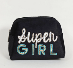 Super girl multi Black purpose Pouch - Hemera Gifts