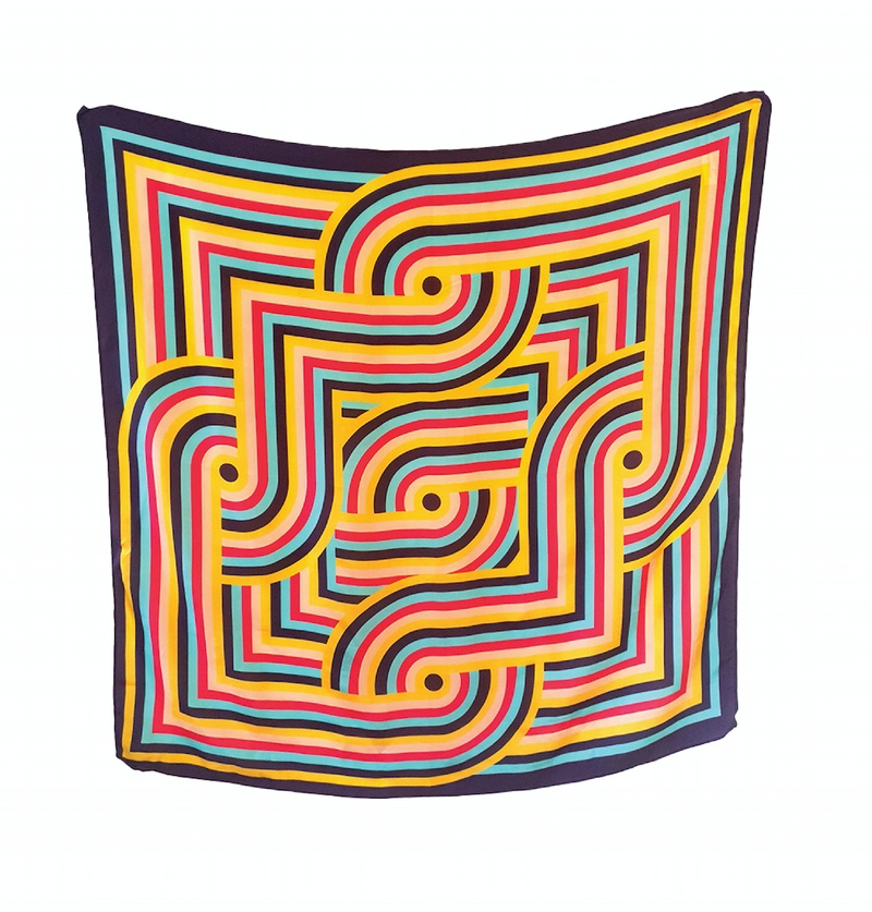 Mazes Silk Scarf - Hemera Gifts