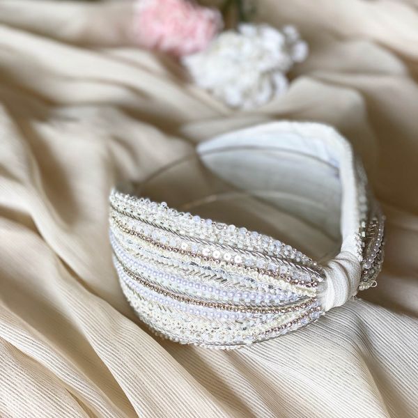 Taylor White Headband - Hemera Gifts